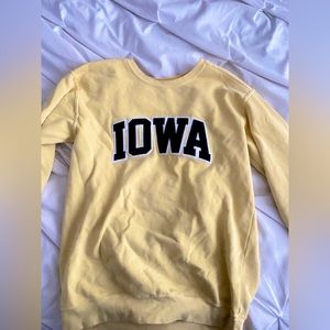 Comfort Colors Pastel Yellow IOWA Crewneck